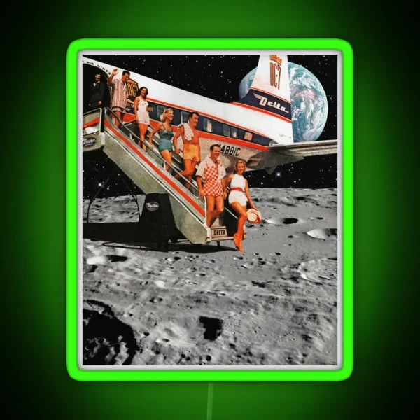 Moon Landing RGB Neon Sign