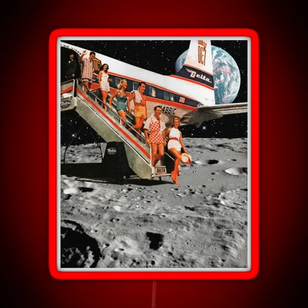 Moon Landing RGB Neon Sign