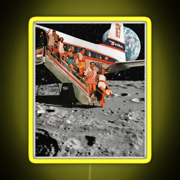 Moon Landing RGB Neon Sign