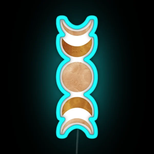 Moon Phases RGB Neon Sign