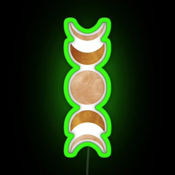 Moon Phases RGB Neon Sign