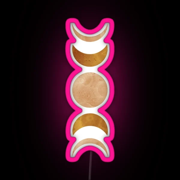 Moon Phases RGB Neon Sign