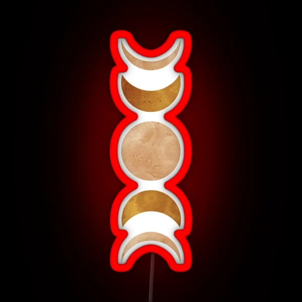 Moon Phases RGB Neon Sign