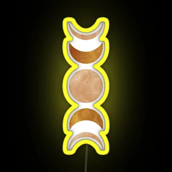 Moon Phases RGB Neon Sign