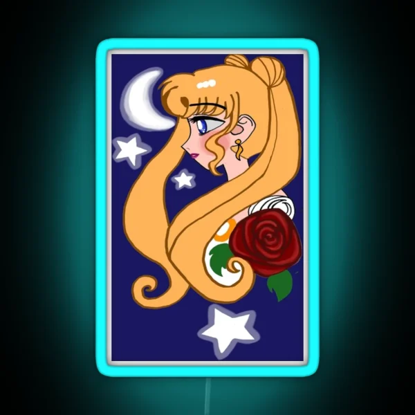 Moon Princess RGB Neon Sign