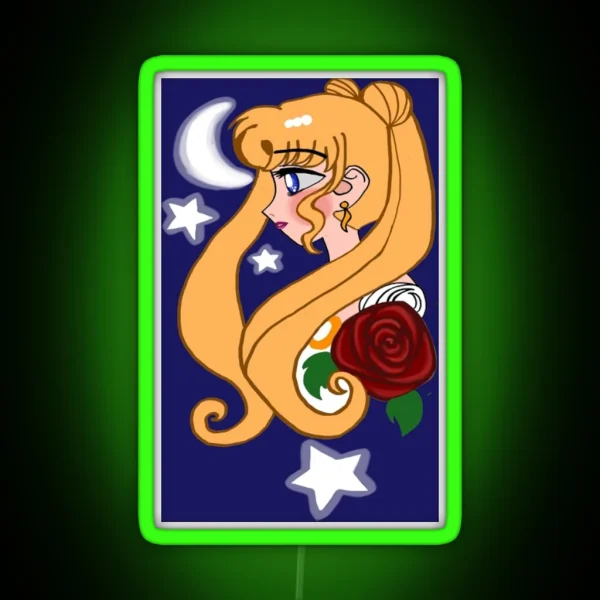 Moon Princess RGB Neon Sign
