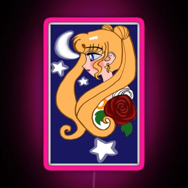 Moon Princess RGB Neon Sign