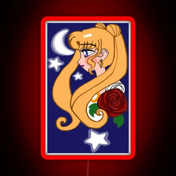 Moon Princess RGB Neon Sign