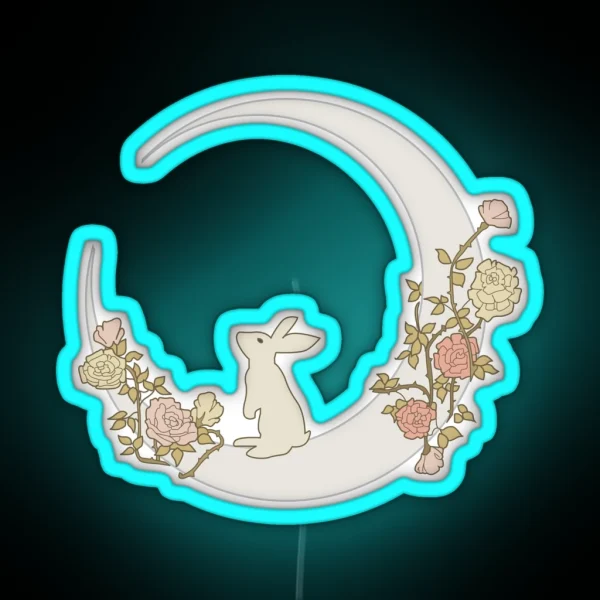 Moon Rabbit RGB Neon Sign