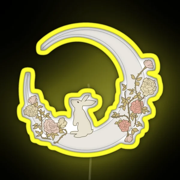 Moon Rabbit RGB Neon Sign