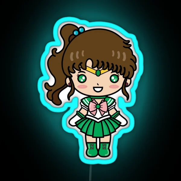 Moon Sailor Jupiter Uniform RGB Neon Sign