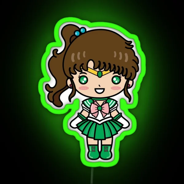 Moon Sailor Jupiter Uniform RGB Neon Sign