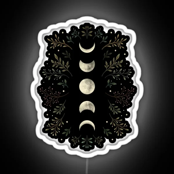 Moonlit Garden Olive Green RGB Neon Sign