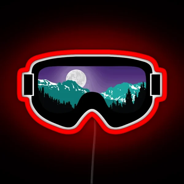 Moonrise Goggles Goggle Designs Dopeyart RGB Neon Sign