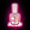 rgb neon sign displaying moonrise nail polish in pink and vibrant colors