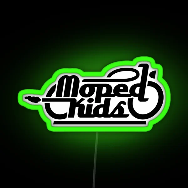 Moped Kids Mopedkids Black RGB Neon Sign