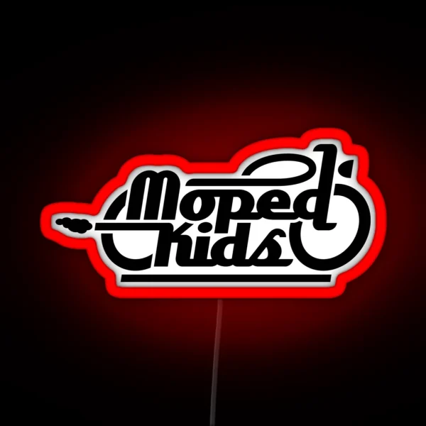 Moped Kids Mopedkids Black RGB Neon Sign