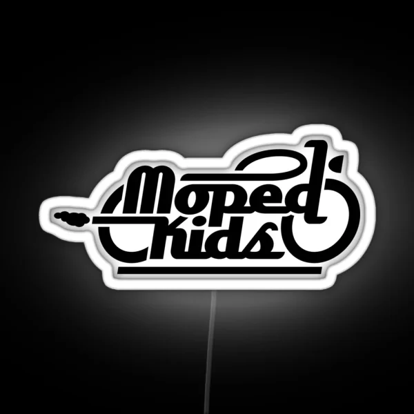 Moped Kids Mopedkids Black RGB Neon Sign
