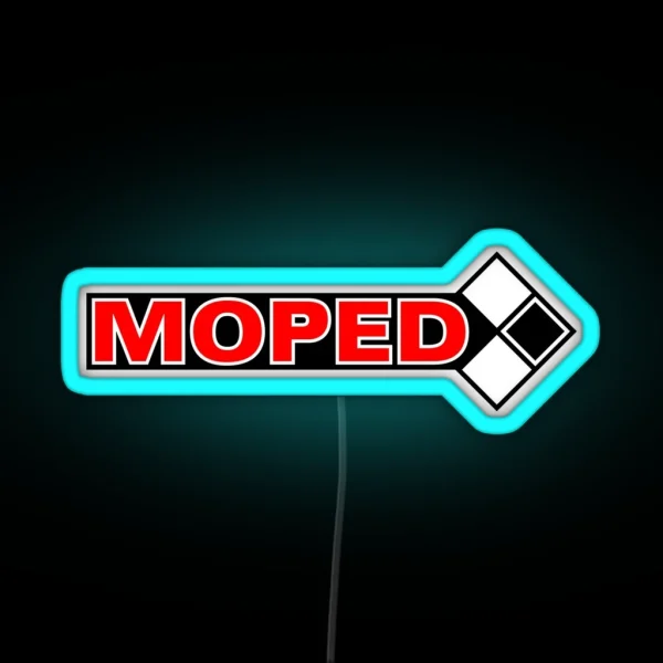 Moped Logo 3c RGB Neon Sign