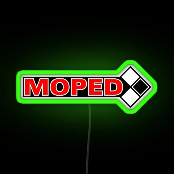 Moped Logo 3c RGB Neon Sign