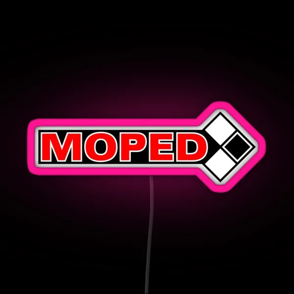 Moped Logo 3c RGB Neon Sign