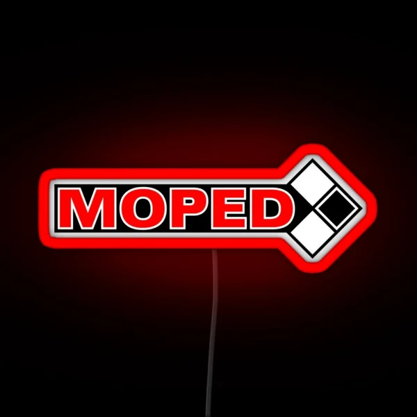 Moped Logo 3c RGB Neon Sign