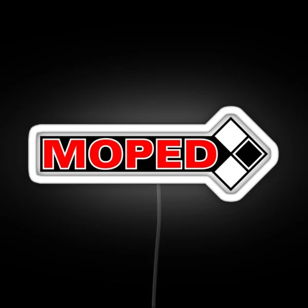 Moped Logo 3c RGB Neon Sign