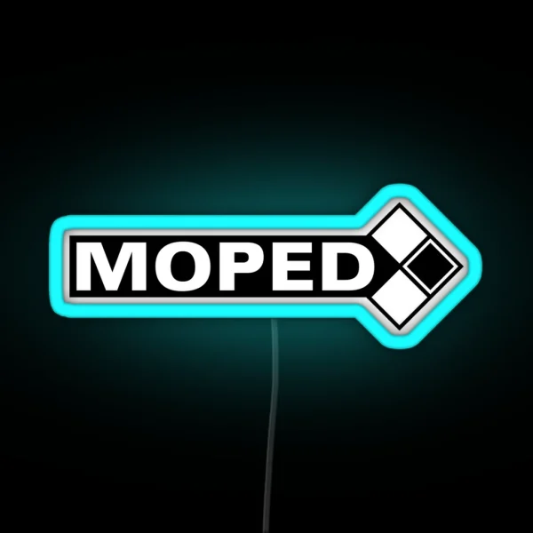 Moped Logo 3c RGB Neon Sign