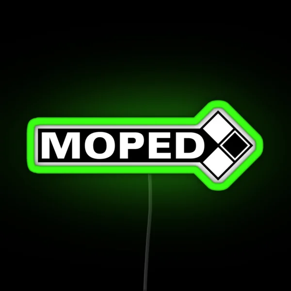 Moped Logo 3c RGB Neon Sign