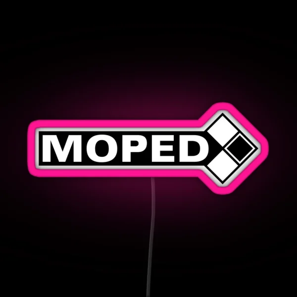 Moped Logo 3c RGB Neon Sign