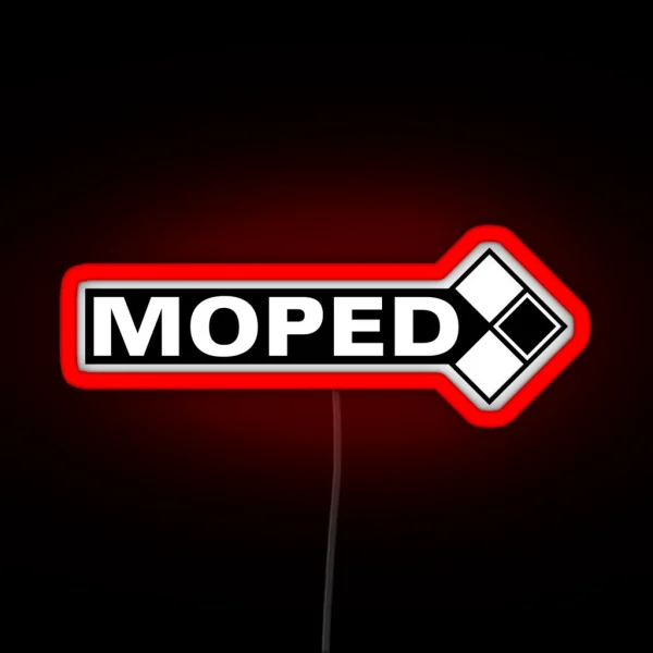 Moped Logo 3c RGB Neon Sign