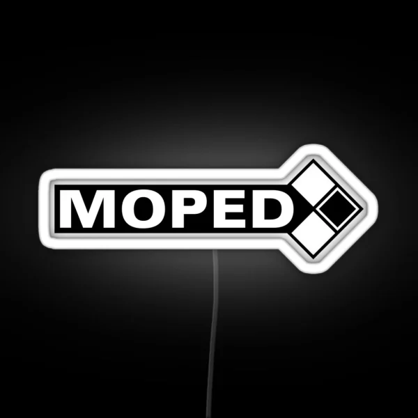 Moped Logo 3c RGB Neon Sign