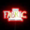 more fabric problem solved quilting or sewing quote neon sign rgb red