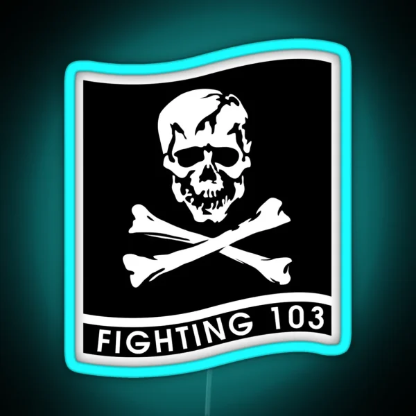 More Then Awesome Vfa 103 Jolly Rogers Cool Graphic RGB Neon Sign