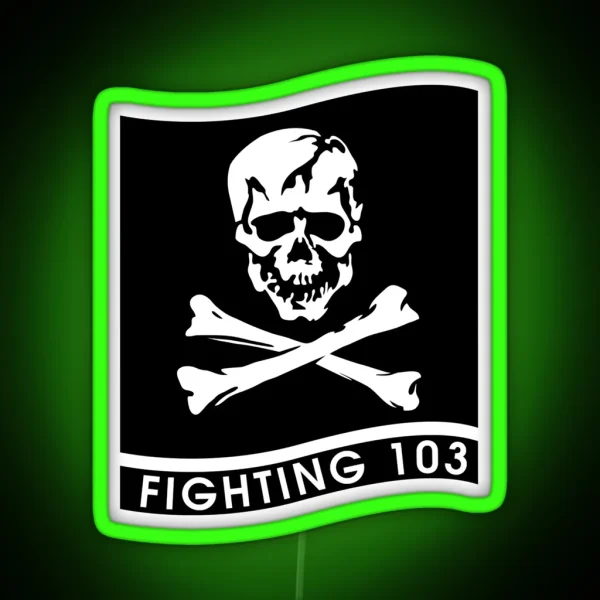 More Then Awesome Vfa 103 Jolly Rogers Cool Graphic RGB Neon Sign