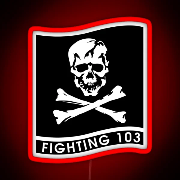 More Then Awesome Vfa 103 Jolly Rogers Cool Graphic RGB Neon Sign