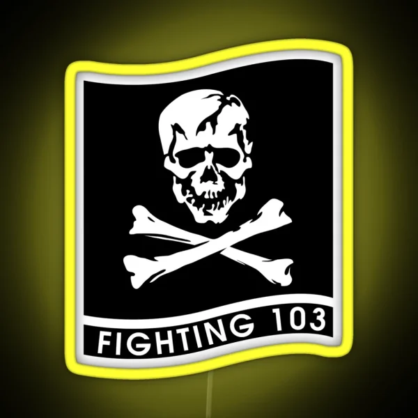 More Then Awesome Vfa 103 Jolly Rogers Cool Graphic RGB Neon Sign