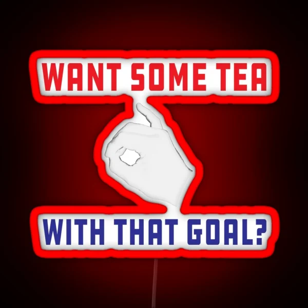 Morgan Soccer Celebration Cuppa Tea USA RGB Neon Sign