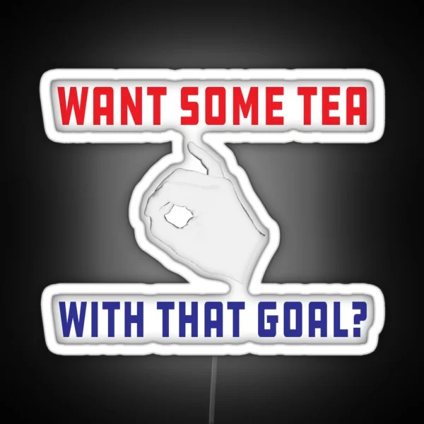 Morgan Soccer Celebration Cuppa Tea USA RGB Neon Sign