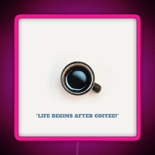 Morning Cup Of Coffee RGB Neon Sign