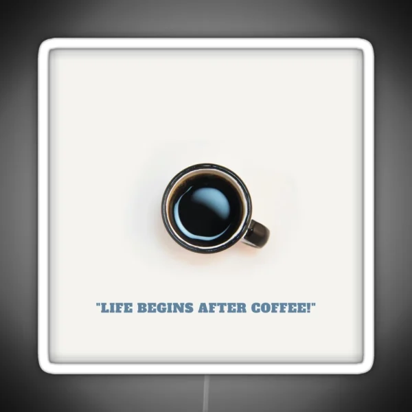 Morning Cup Of Coffee RGB Neon Sign
