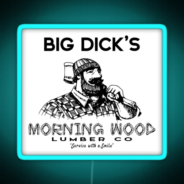 Morning Wood Lumber Company RGB Neon Sign