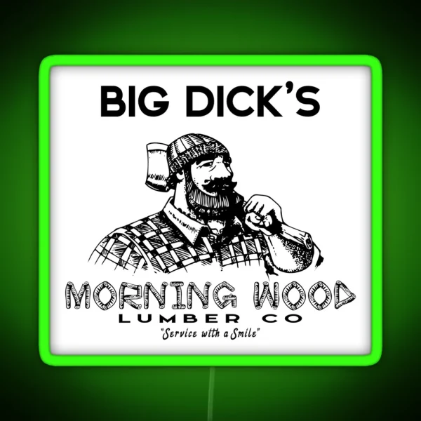 Morning Wood Lumber Company RGB Neon Sign