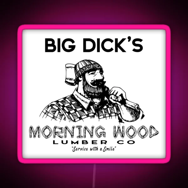 Morning Wood Lumber Company RGB Neon Sign