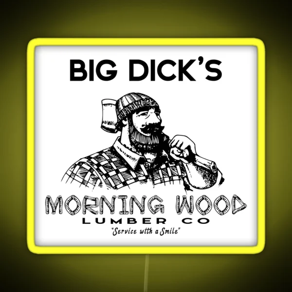 Morning Wood Lumber Company RGB Neon Sign