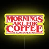 coffee and contemplation neon sign for mornings