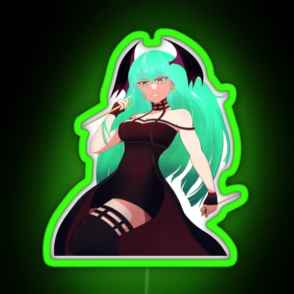 Morrigan Aensland RGB Neon Sign