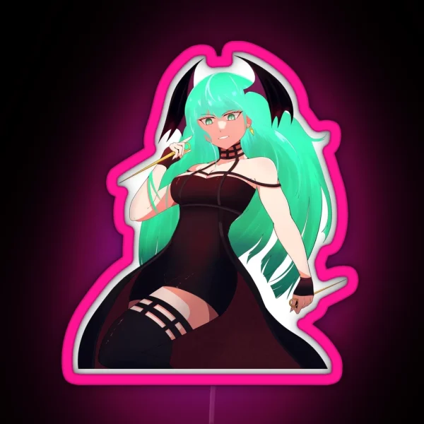 Morrigan Aensland RGB Neon Sign
