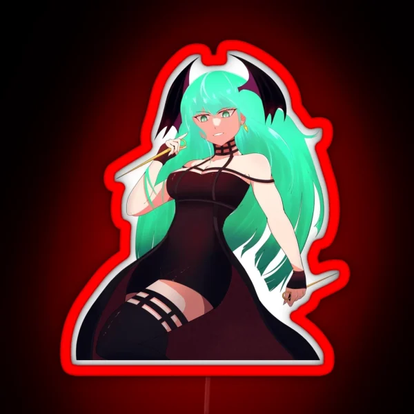 Morrigan Aensland RGB Neon Sign
