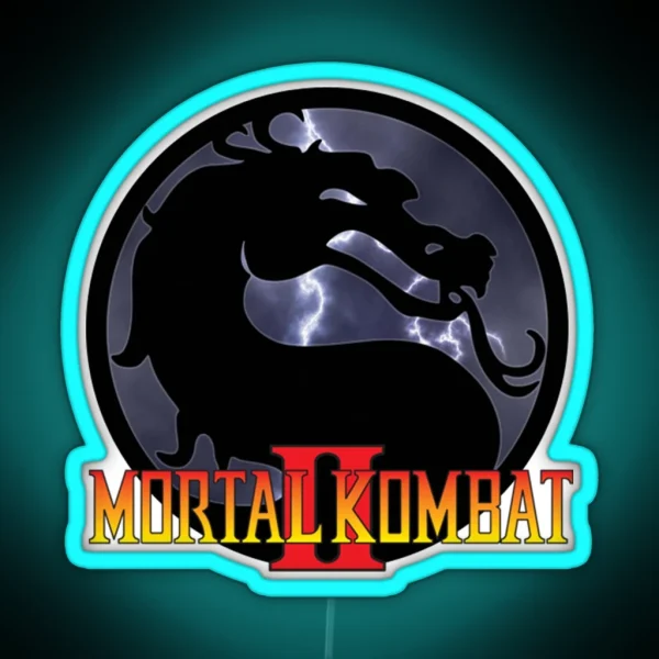 Mortal Kombat II RGB Neon Sign